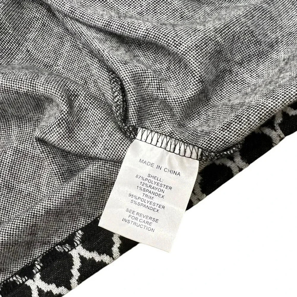 Tyler Boe Black Kim Argyle Cowl Neck Mini Sweater Dress M - Picture 4 of 4